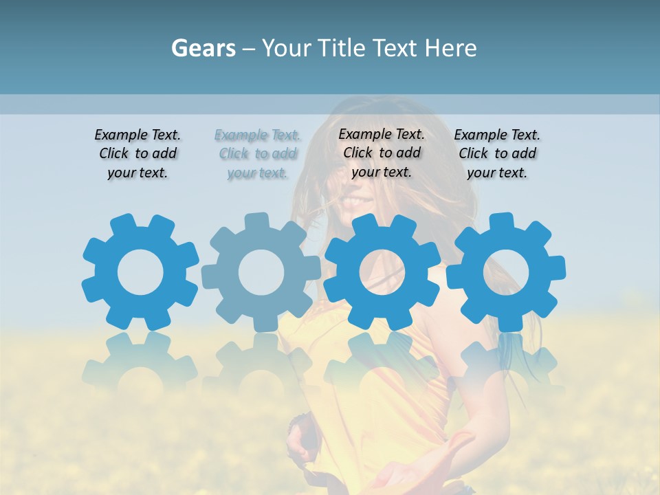 Person Sunny Female PowerPoint Template