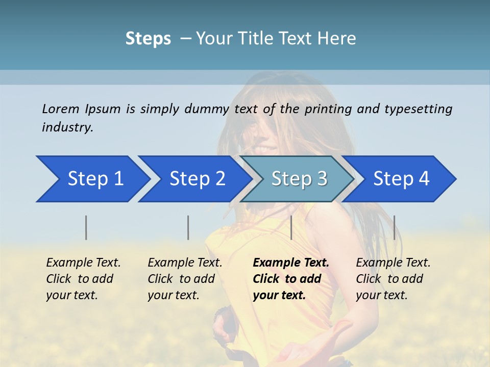 Person Sunny Female PowerPoint Template
