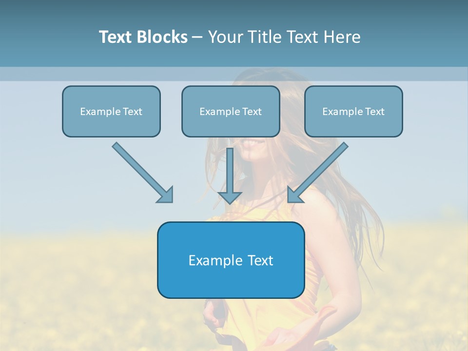 Person Sunny Female PowerPoint Template