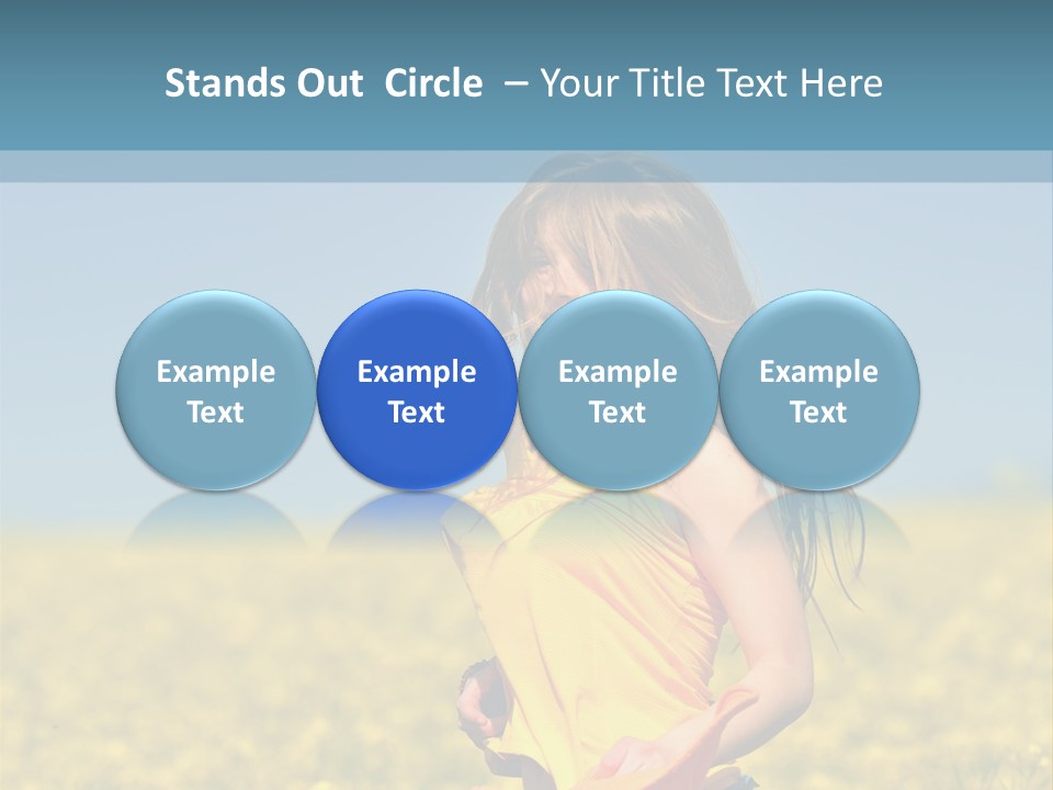 Person Sunny Female PowerPoint Template