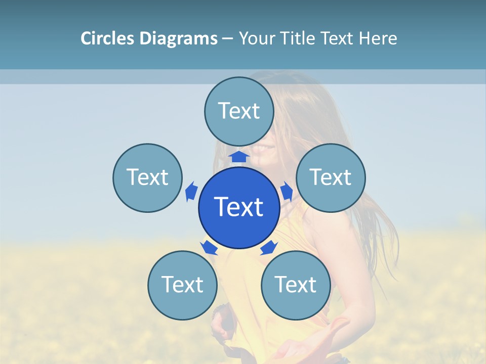 Person Sunny Female PowerPoint Template