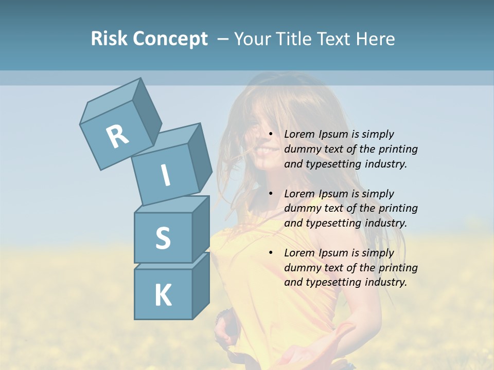 Person Sunny Female PowerPoint Template