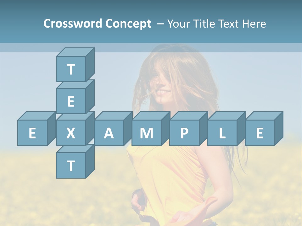 Person Sunny Female PowerPoint Template