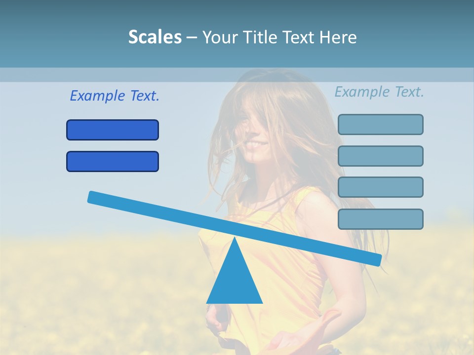 Person Sunny Female PowerPoint Template