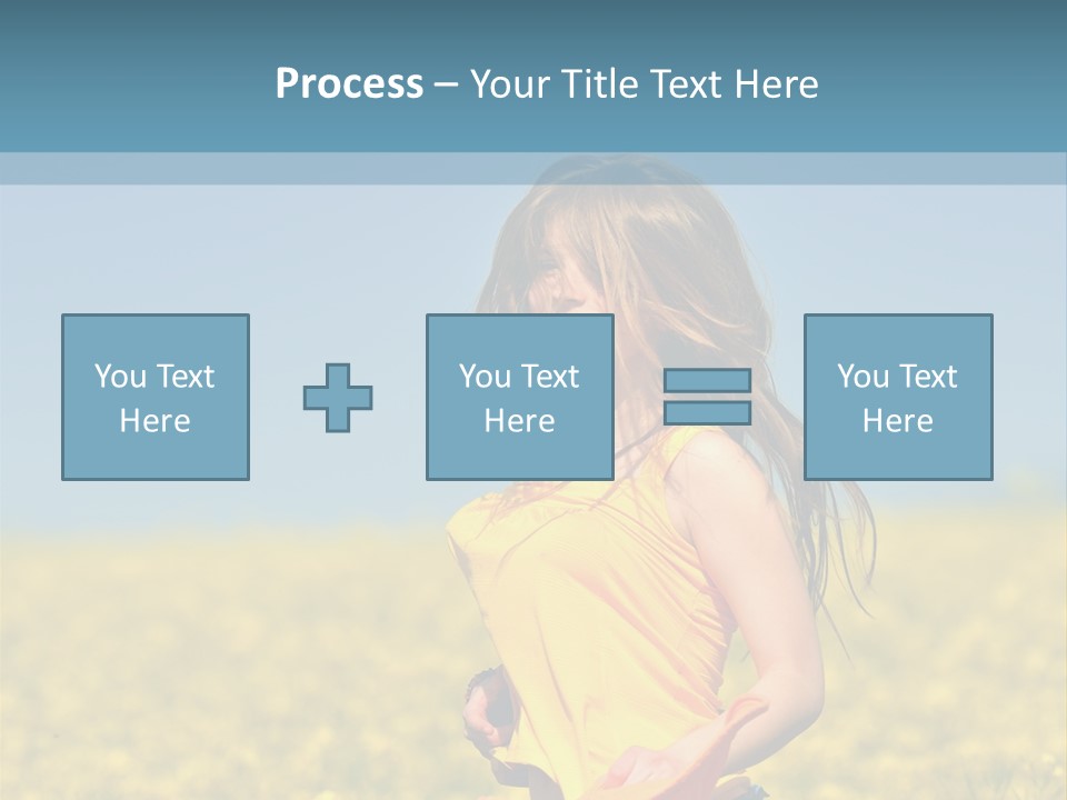 Person Sunny Female PowerPoint Template