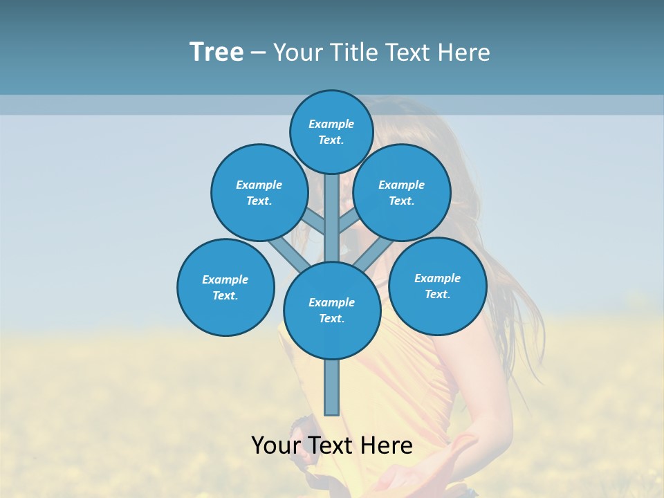 Person Sunny Female PowerPoint Template