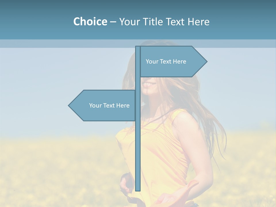 Person Sunny Female PowerPoint Template