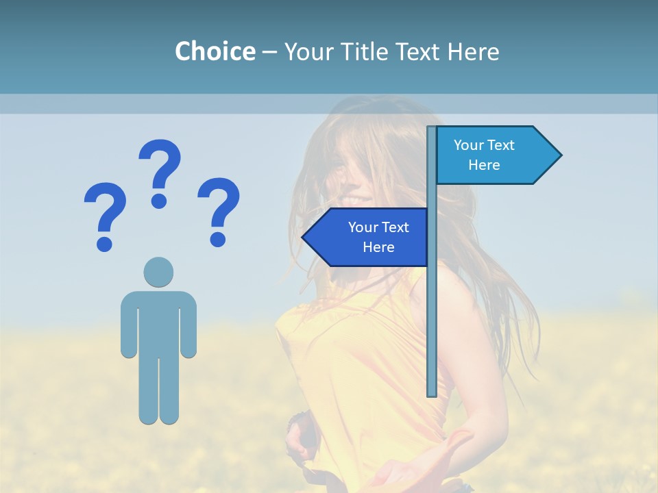 Person Sunny Female PowerPoint Template