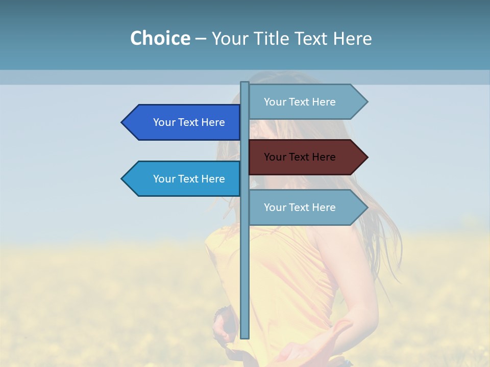 Person Sunny Female PowerPoint Template