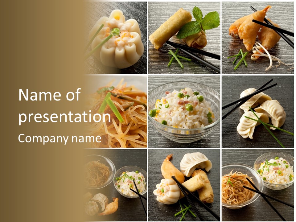 Chinese Food Recipes PowerPoint Template