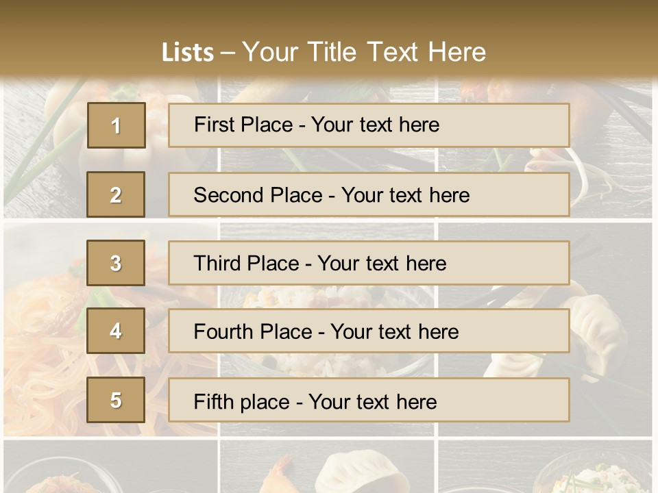 Chinese Food Recipes PowerPoint Template
