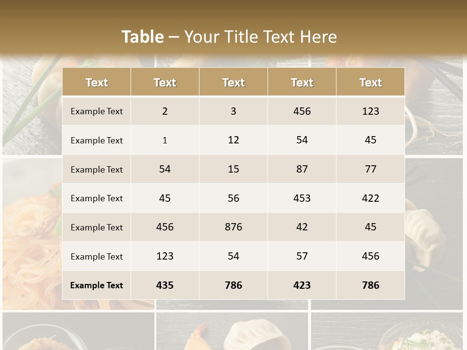 Chinese Food Recipes PowerPoint Template