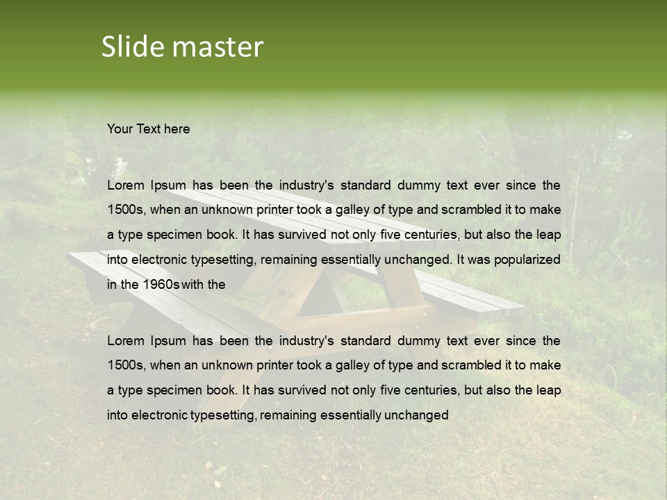 Backgrounds Picnic PowerPoint Template