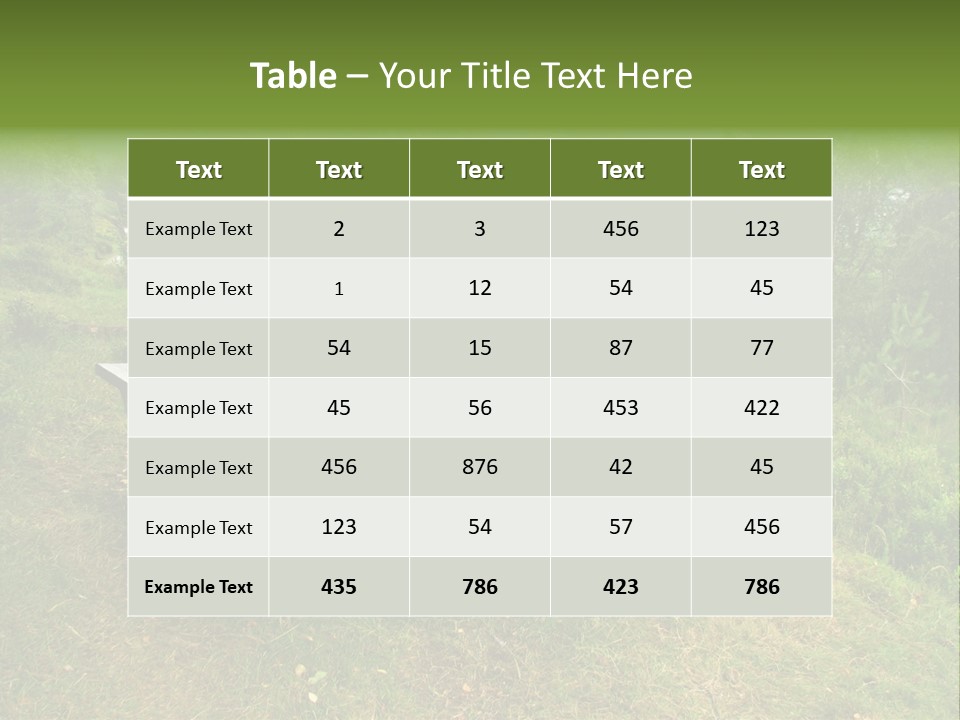 Backgrounds Picnic PowerPoint Template