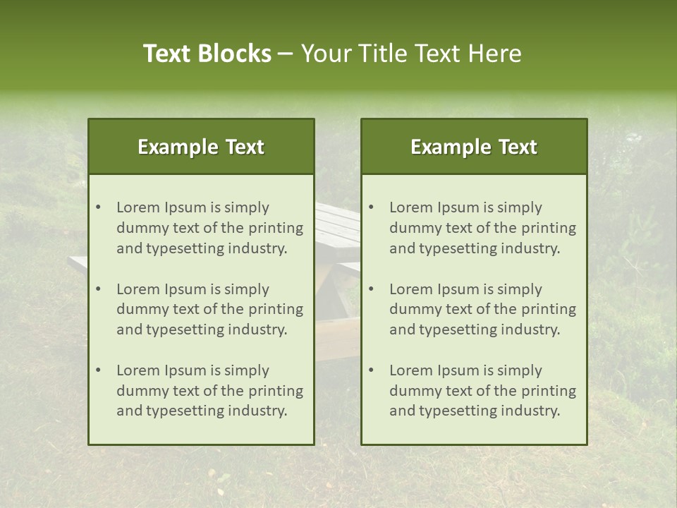 Backgrounds Picnic PowerPoint Template