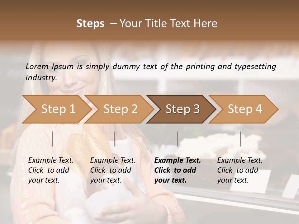 Bread Girl PowerPoint Template