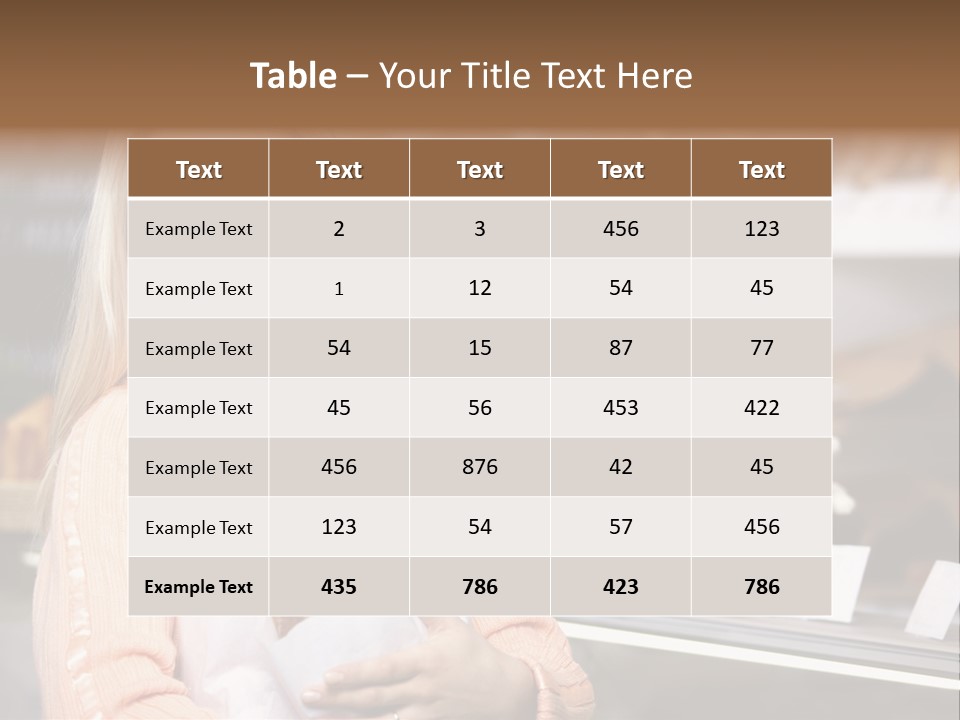 Bread Girl PowerPoint Template