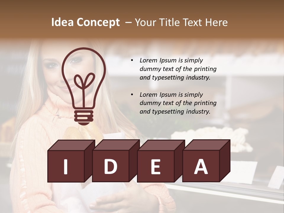 Bread Girl PowerPoint Template