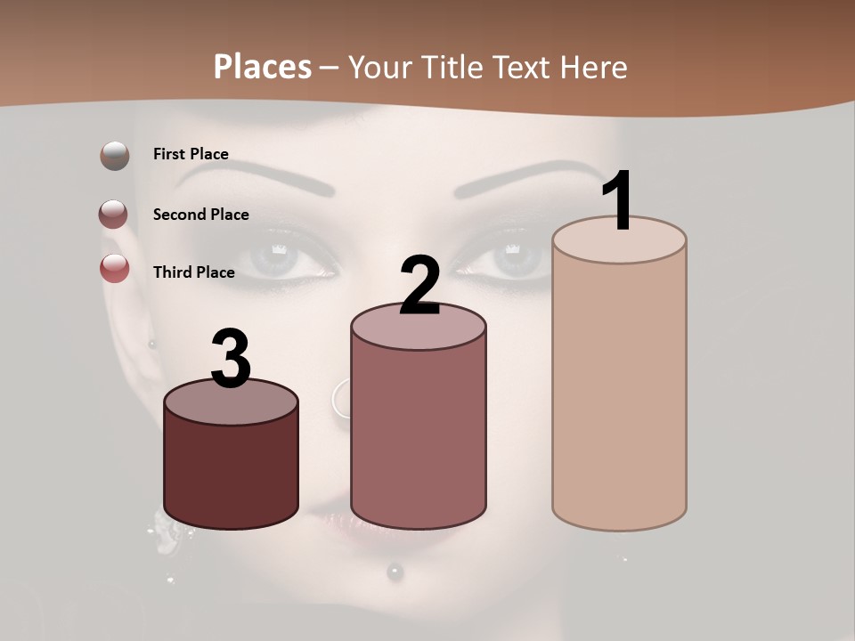 Eyelid Piercing PowerPoint Template