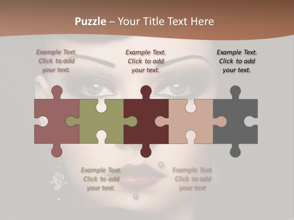 Eyelid Piercing PowerPoint Template