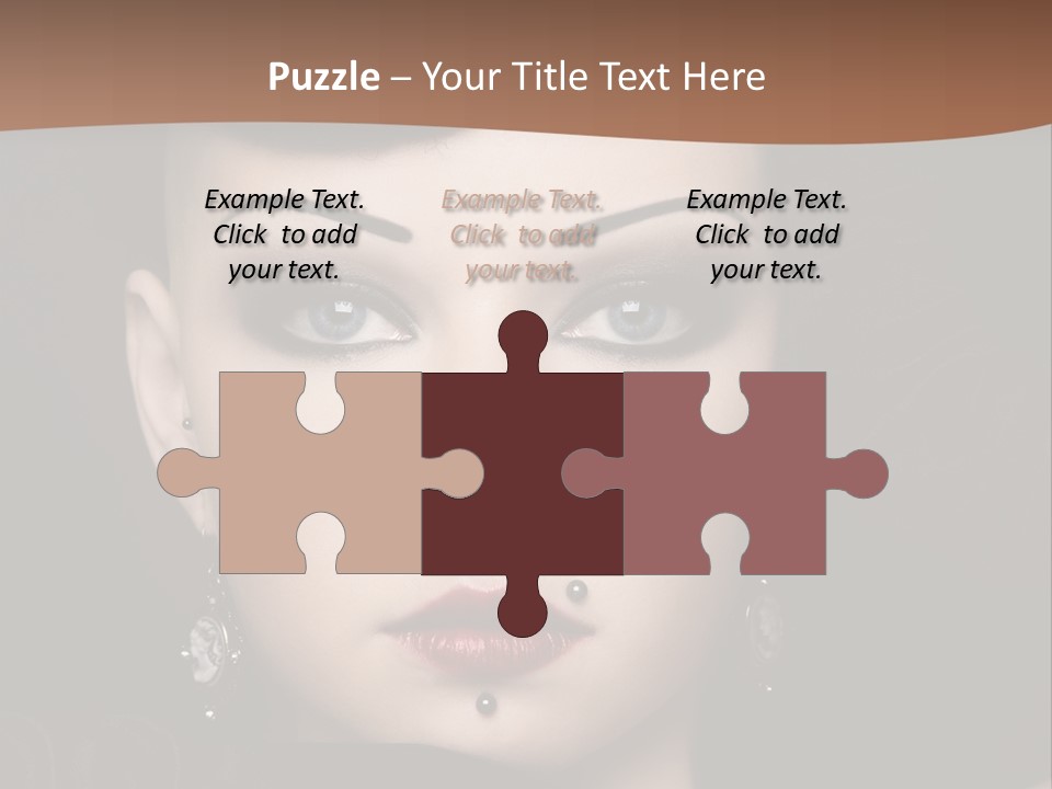 Eyelid Piercing PowerPoint Template