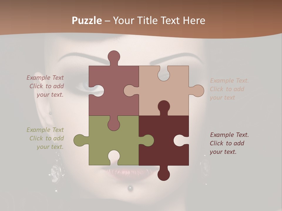 Eyelid Piercing PowerPoint Template