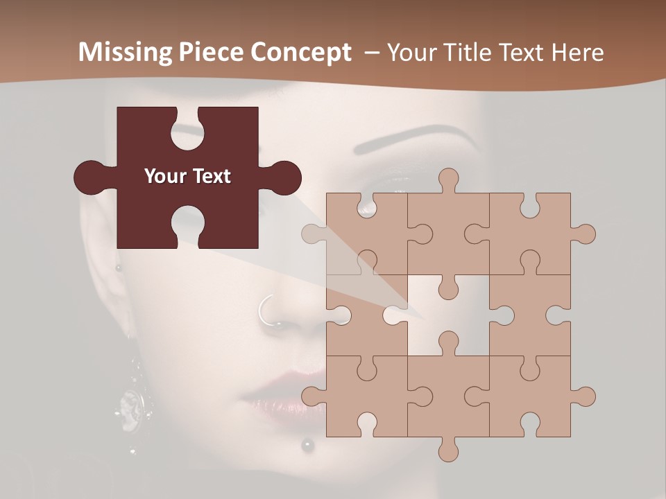 Eyelid Piercing PowerPoint Template