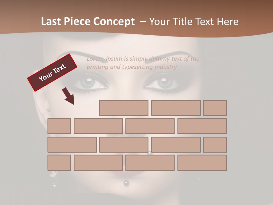Eyelid Piercing PowerPoint Template