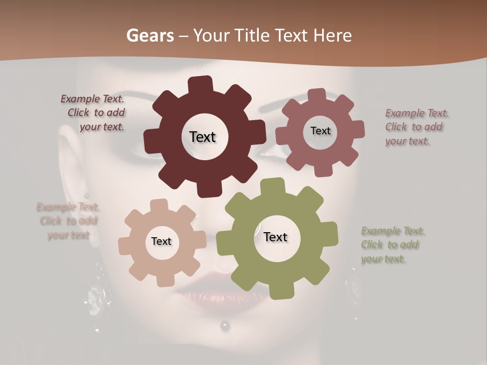 Eyelid Piercing PowerPoint Template