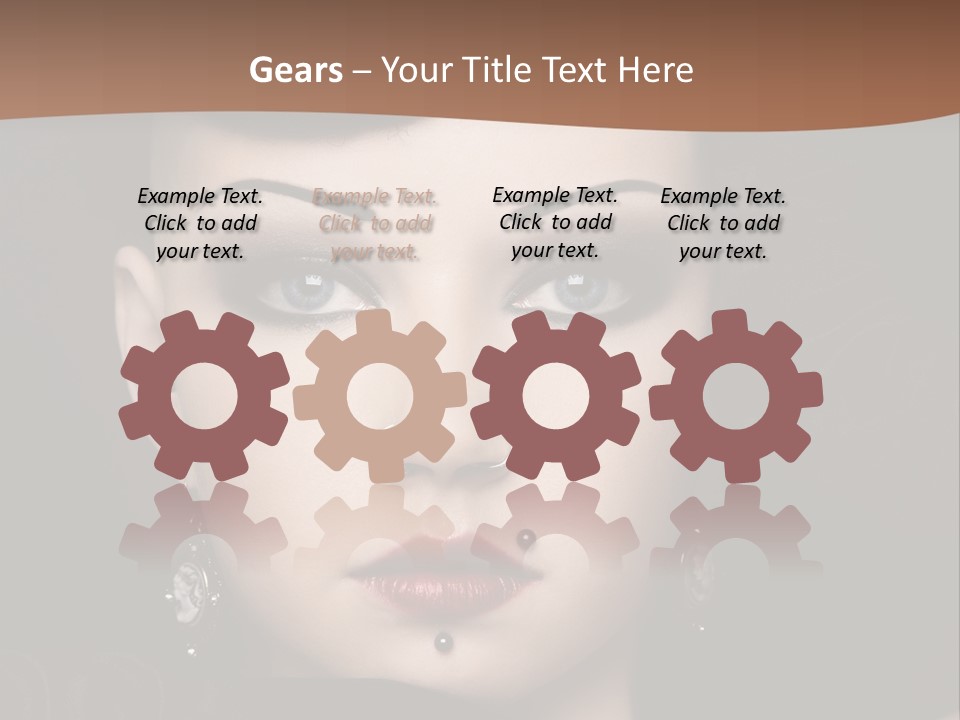 Eyelid Piercing PowerPoint Template