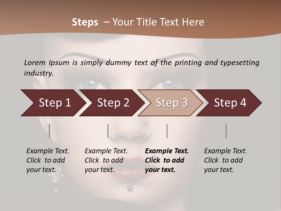 Eyelid Piercing PowerPoint Template