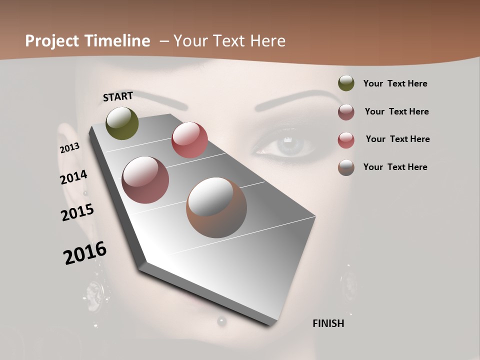 Eyelid Piercing PowerPoint Template