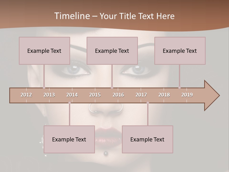 Eyelid Piercing PowerPoint Template