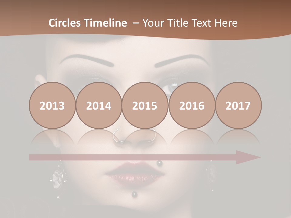 Eyelid Piercing PowerPoint Template