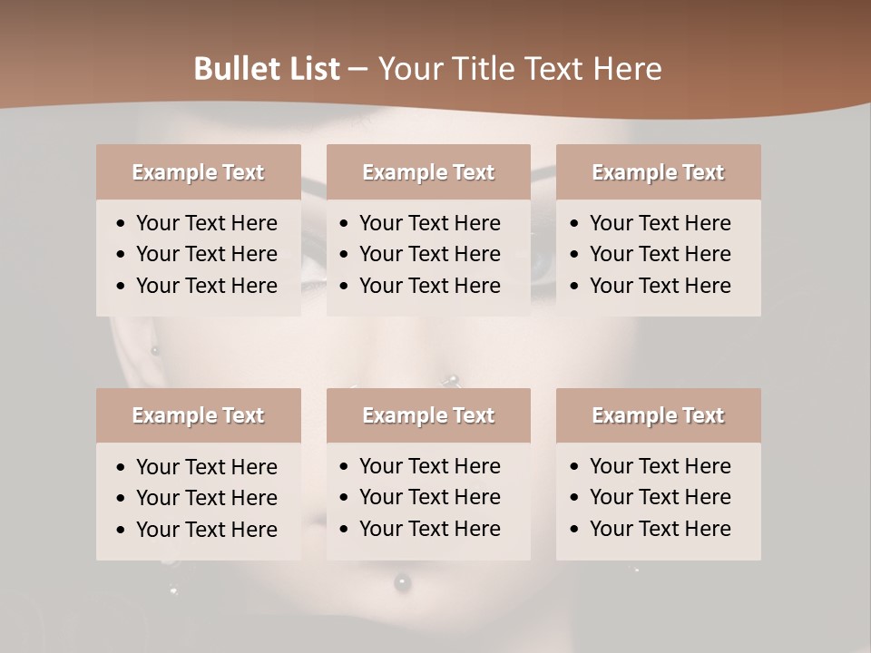 Eyelid Piercing PowerPoint Template