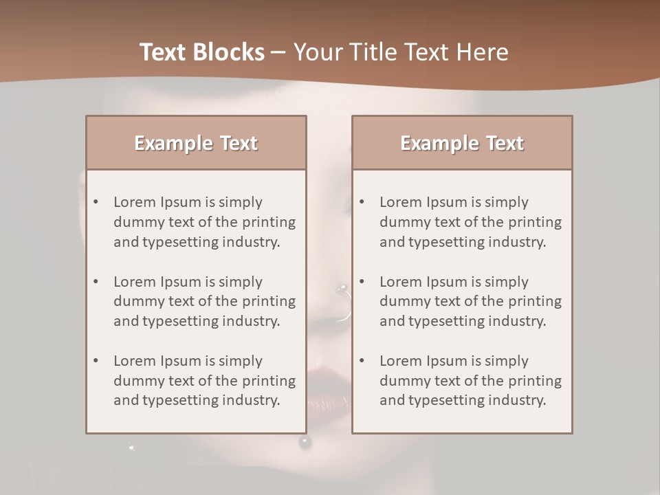 Eyelid Piercing PowerPoint Template
