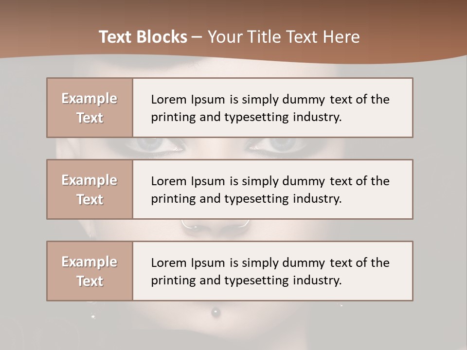 Eyelid Piercing PowerPoint Template