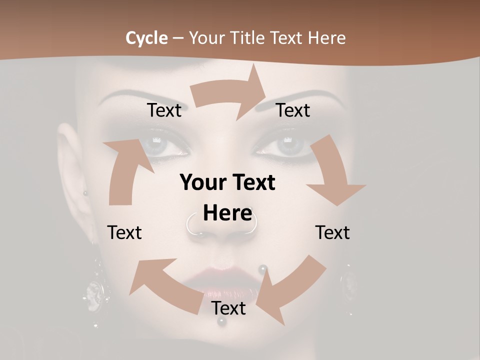 Eyelid Piercing PowerPoint Template