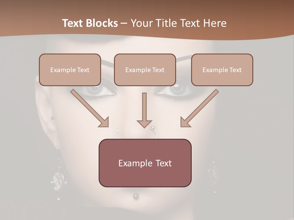 Eyelid Piercing PowerPoint Template