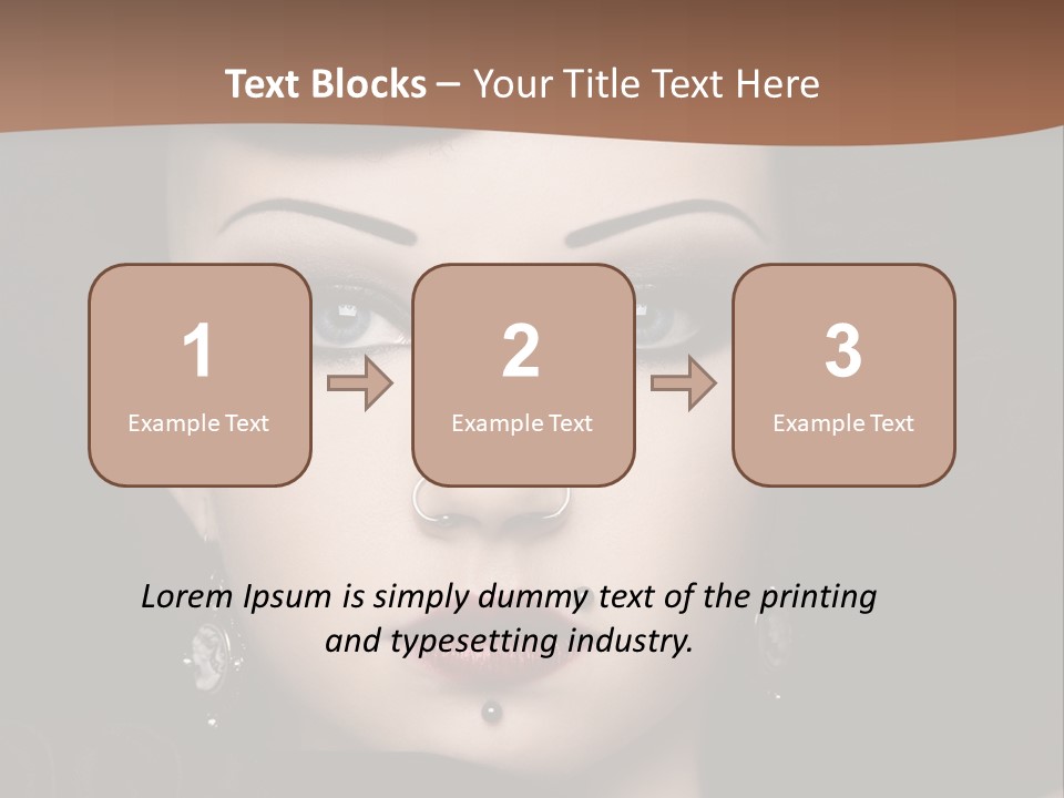 Eyelid Piercing PowerPoint Template