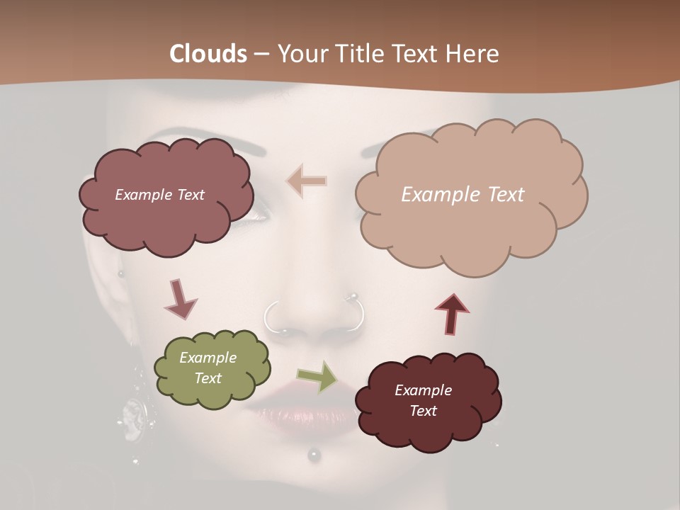Eyelid Piercing PowerPoint Template