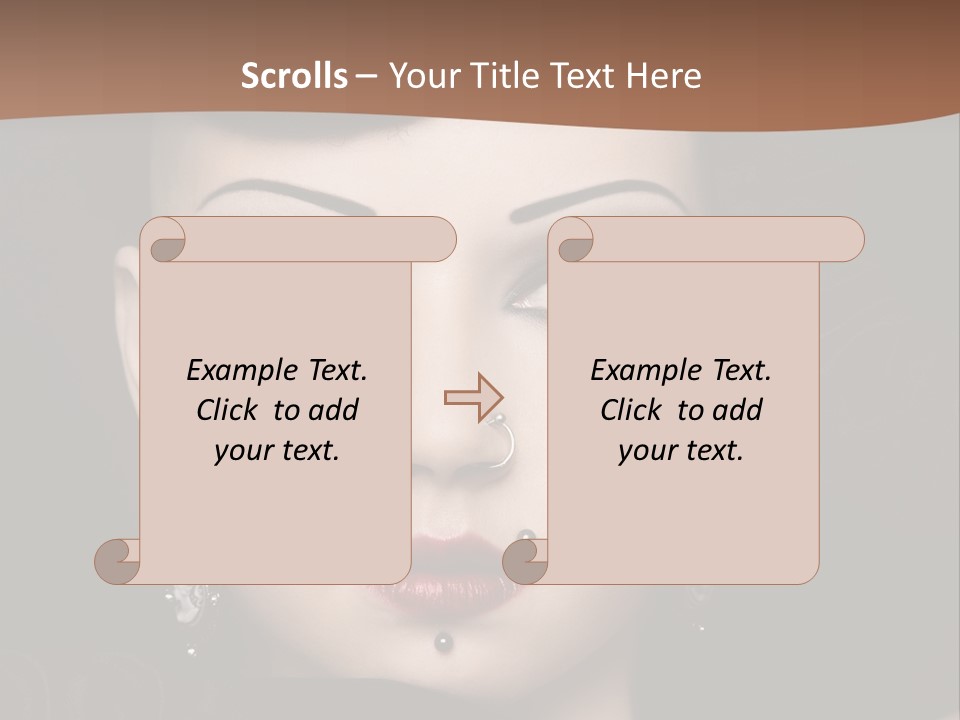 Eyelid Piercing PowerPoint Template