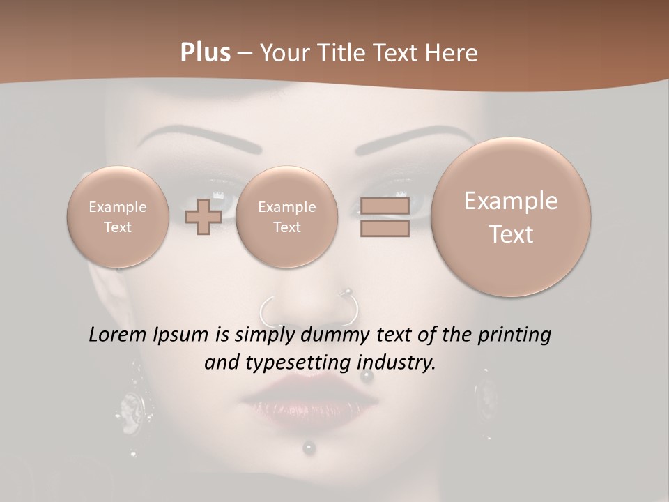 Eyelid Piercing PowerPoint Template