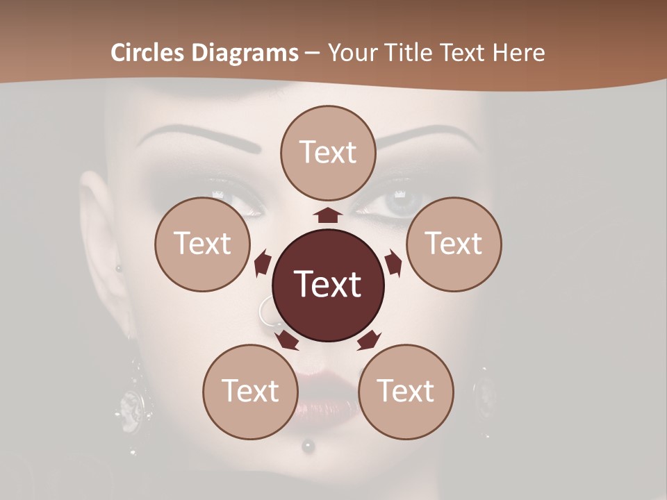 Eyelid Piercing PowerPoint Template