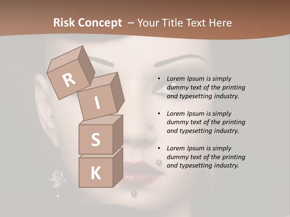 Eyelid Piercing PowerPoint Template