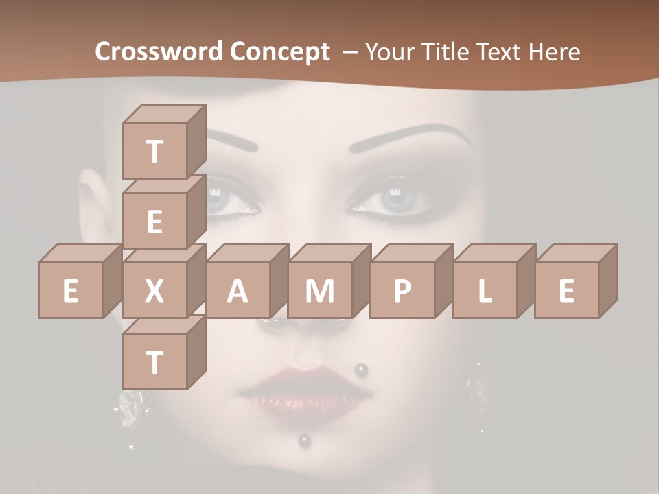 Eyelid Piercing PowerPoint Template