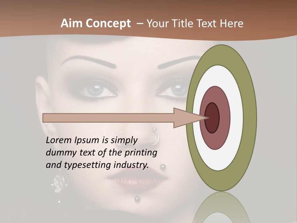 Eyelid Piercing PowerPoint Template