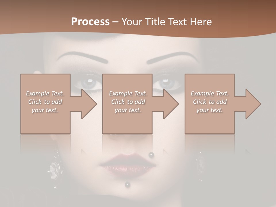 Eyelid Piercing PowerPoint Template