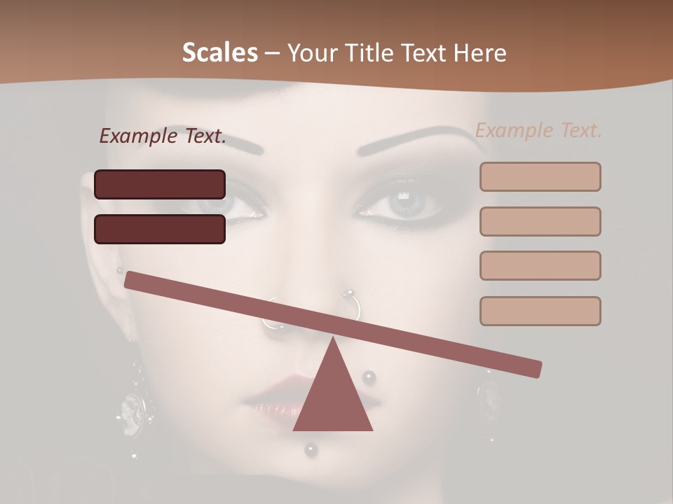 Eyelid Piercing PowerPoint Template