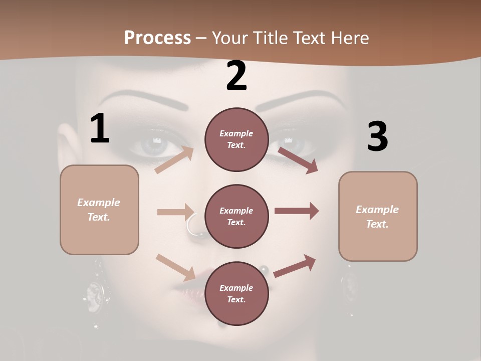 Eyelid Piercing PowerPoint Template